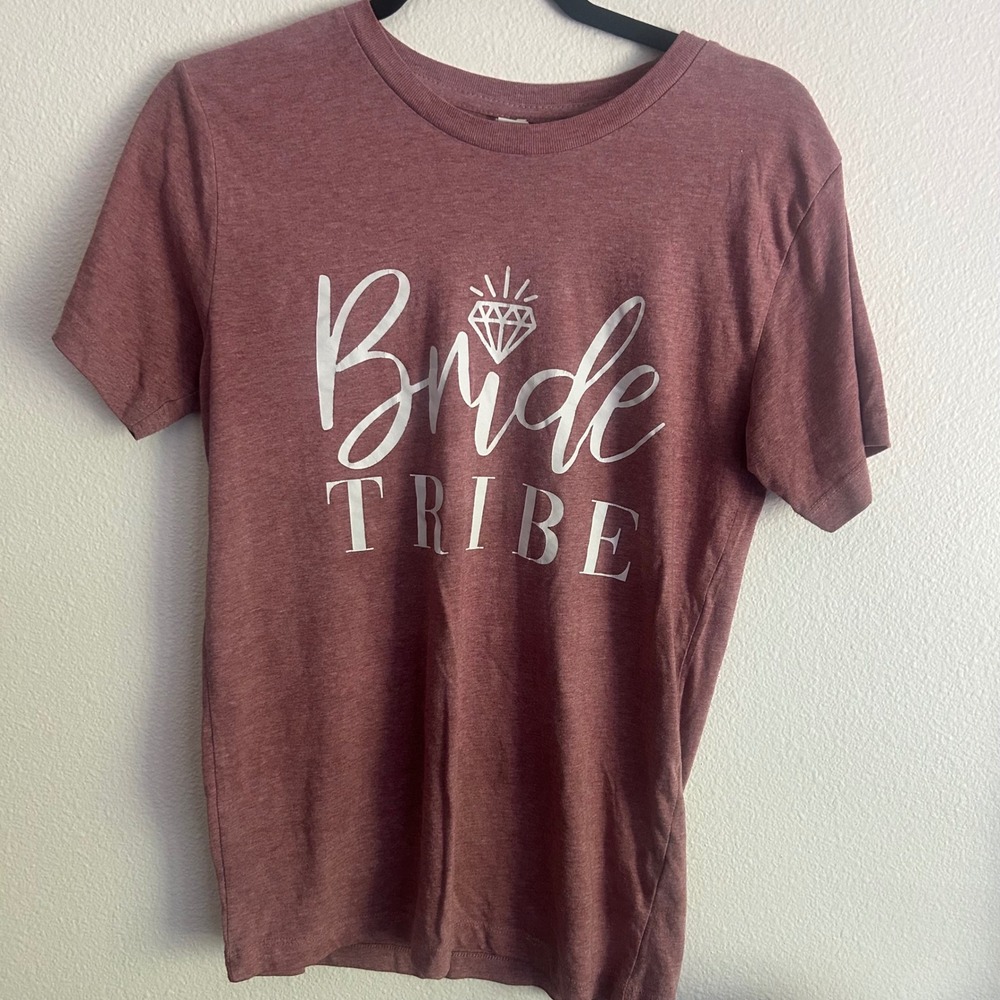 Rustic United Bride Tribe T-Shirt Bridal Party Wedding Graphic‎ Tee S